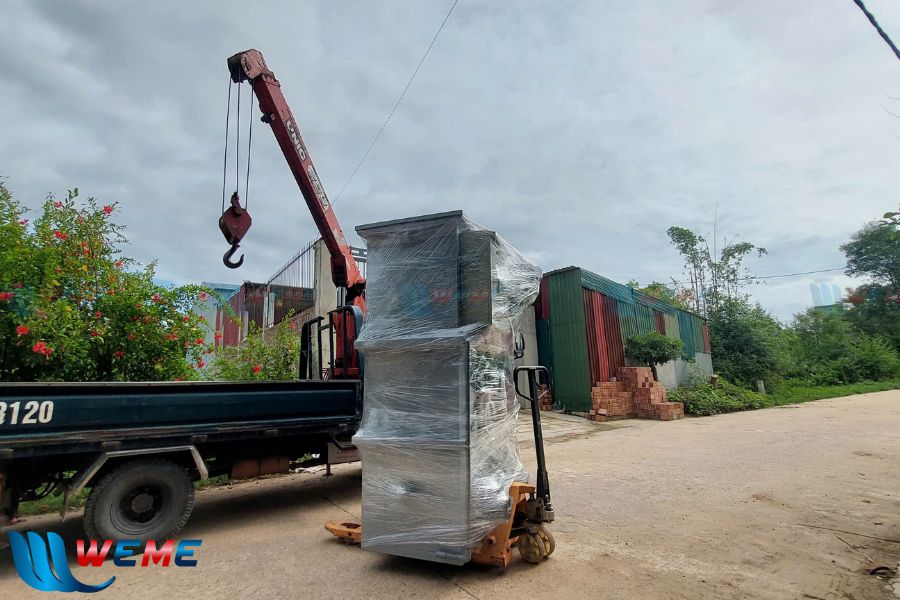 Hình ảnh vận chuyển module xử lý nước thải