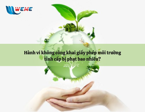 Hành vi không công khai giấy phép môi trường tỉnh cấp bị phạt bao nhiêu?