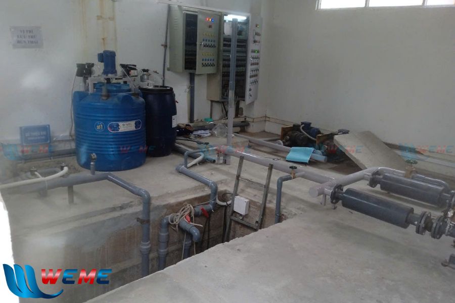 Hệ thống xử lý nước thải sau khi thi công