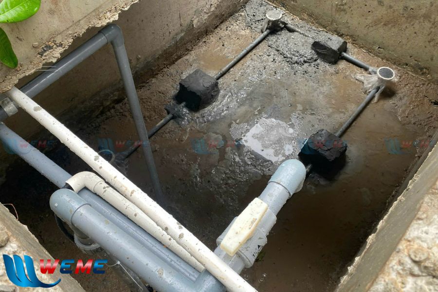 Bể xử lý sau thi công