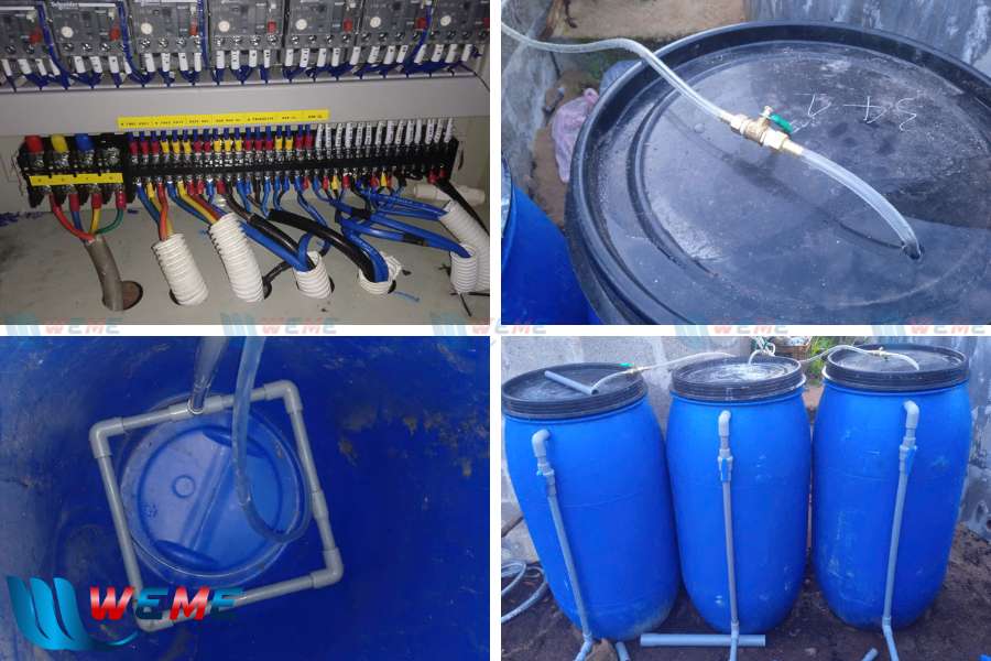 Điều khiển điện và bồn châm hóa chất