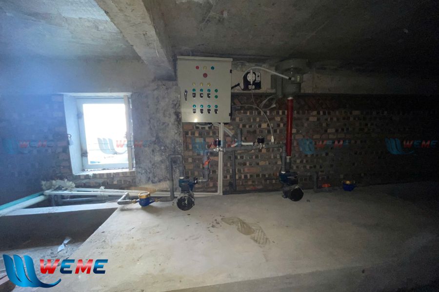 Khu vực trạm bơm và bộ điều khiển