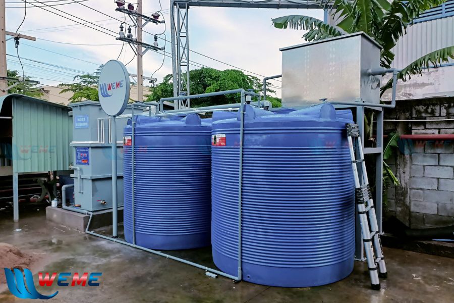 Hình ảnh toàn cảnh hệ thống xử lý nước thải