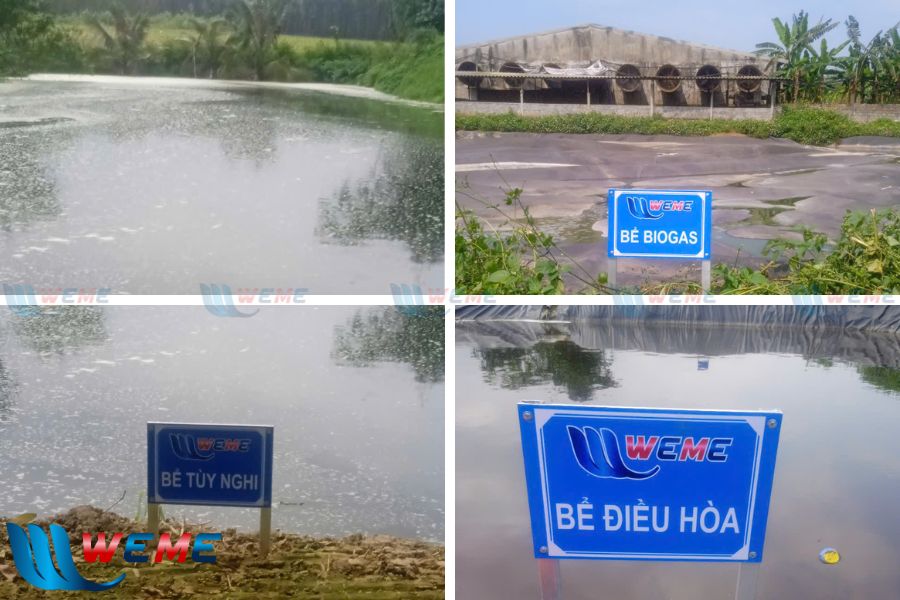 Hình ảnh một số bể xử lý tại hệ thống xử lý nước thải phú ngọc liên