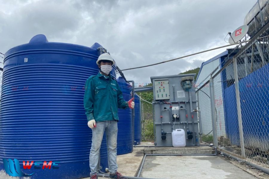 Quá trình thi công hệ thống xử lý nước thải Co Tech Vina
