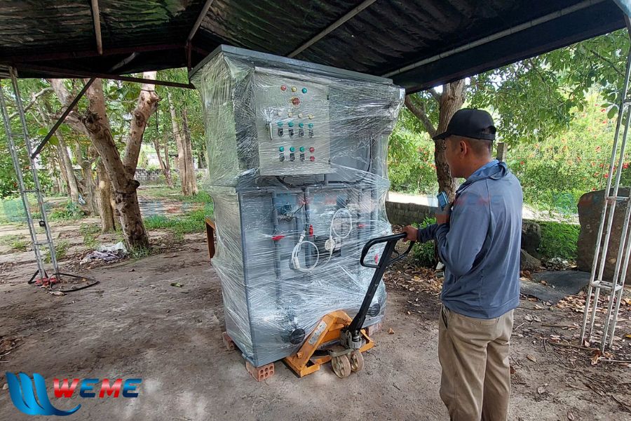 Đưa thiết bị đến vị trí cần thi công