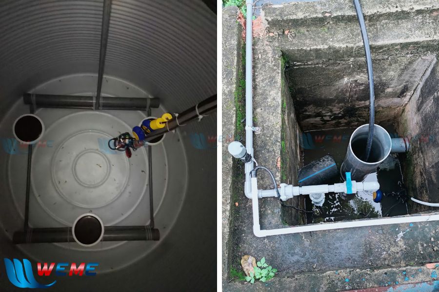 Hình ảnh các bể xử lý của hệ thống xử lý nước thải Cadivi