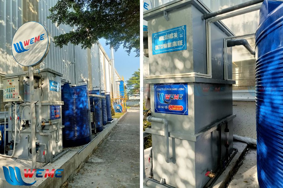 Hình ảnh toàn cảnh hệ thống xử lý nước thải Cadivi sau thi công