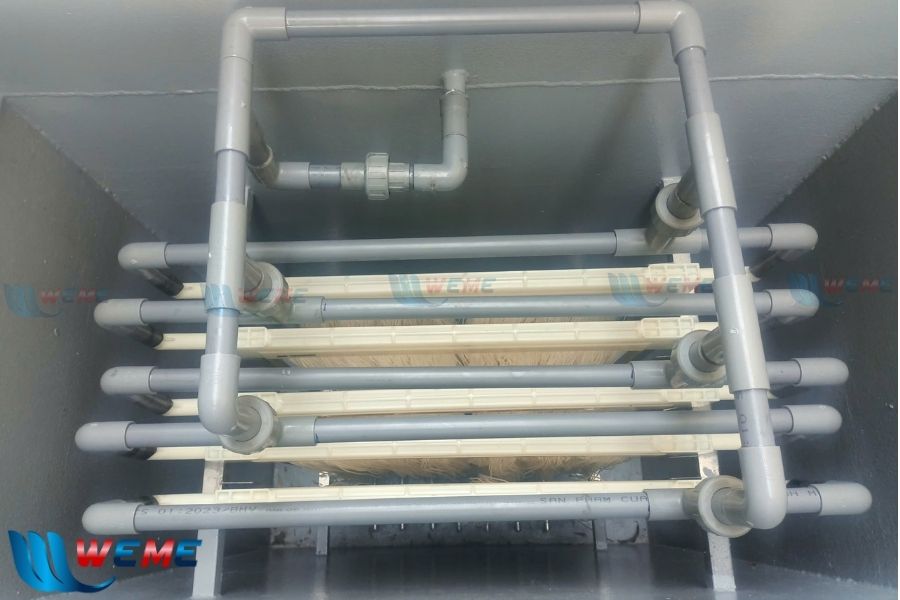 Hình ảnh màng lọc MBR sau lắp đặt