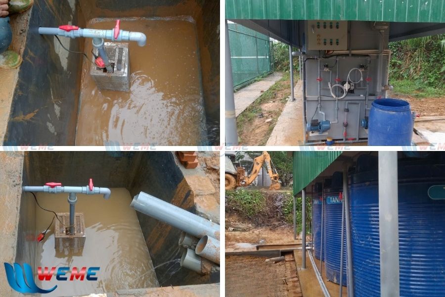 Hình ảnh hệ thống xử lý nước thải A Lưới