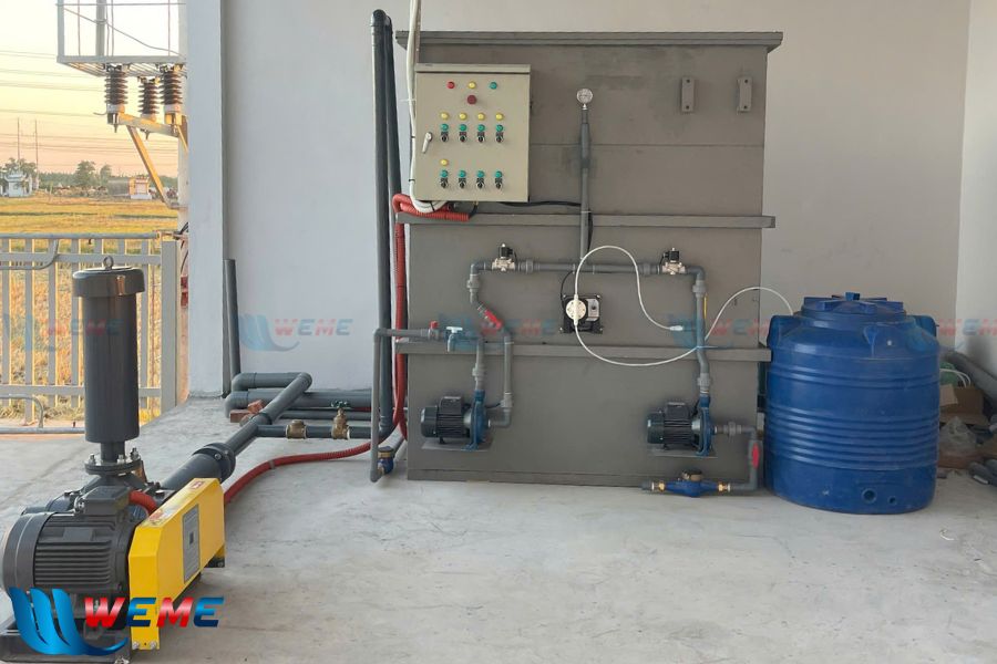 Hình ảnh hệ thống xử lý nước thải Hải Dương sau khi thi công