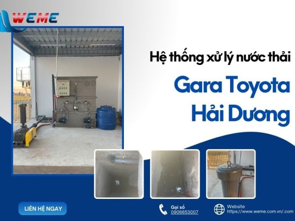Hình ảnh baner hệ thống xử lý nước thải cho gara xe toyota Hải Dương