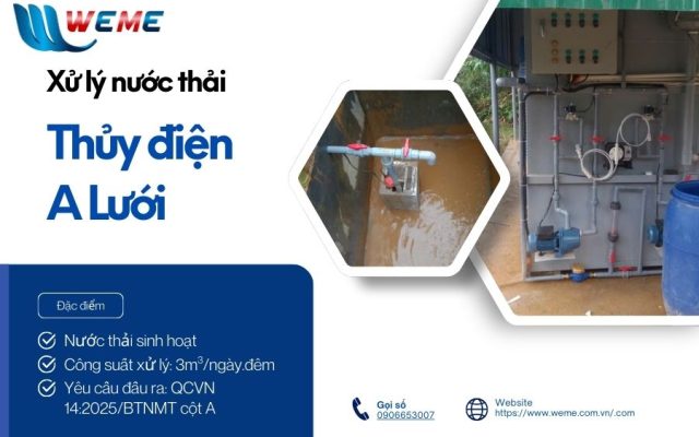 Hình ảnh thumnail hệ thống xử lý nước thải A Lưới