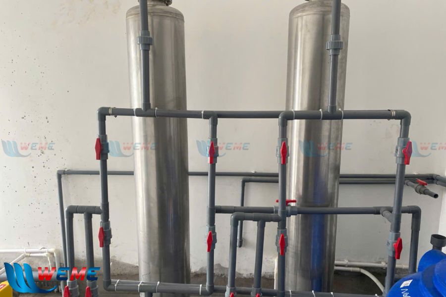 Hình ảnh các cột lọc nước thải