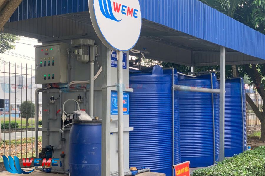 Hình ảnh hệ thống xử lý nước thải Assems sau khi được lắp đặt