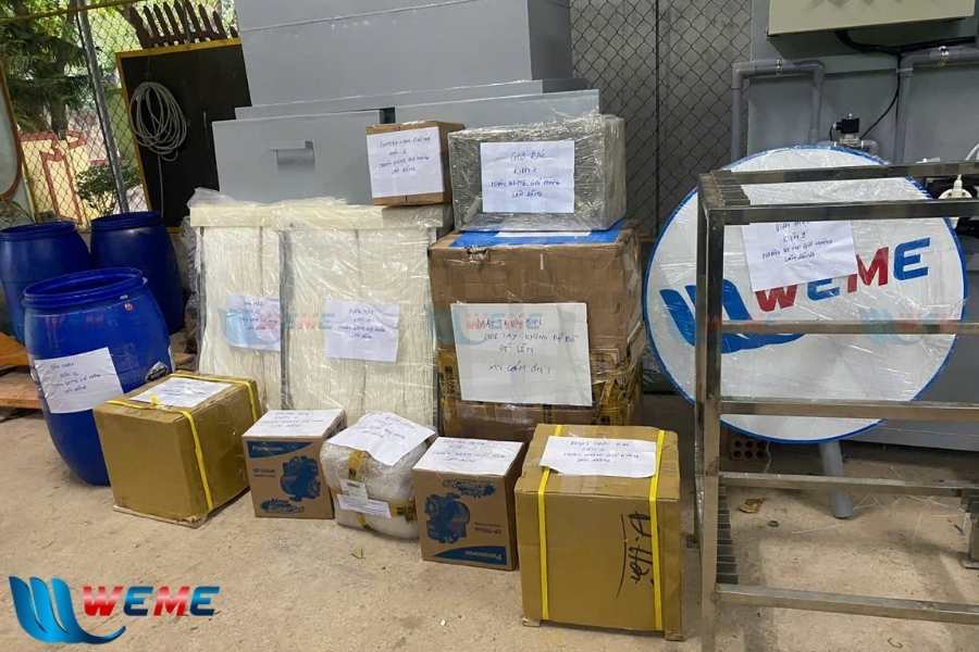 Tập hợp vật tư cho hệ thống xử lý nước thải Grobest