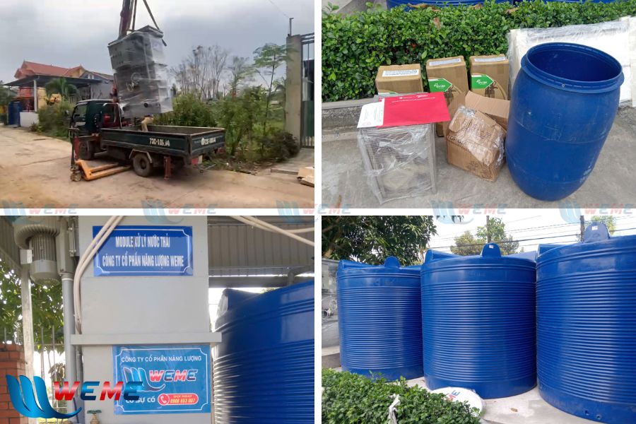 Hình ảnh thu gom và vận chuyển thiết bị đến dự án