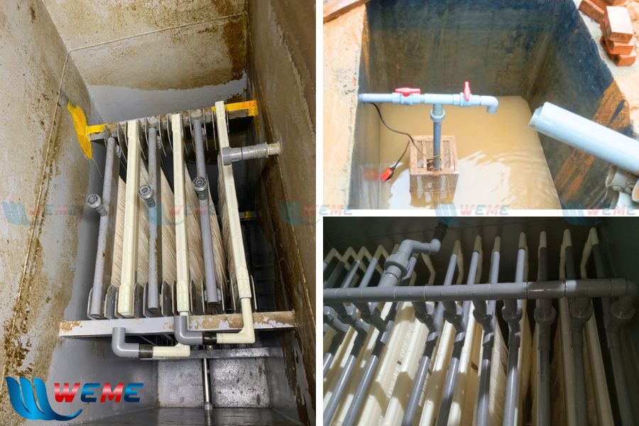 Hình ảnh ứng dụng công nghệ màng MBR để xử lý nước thải Trảng Dài