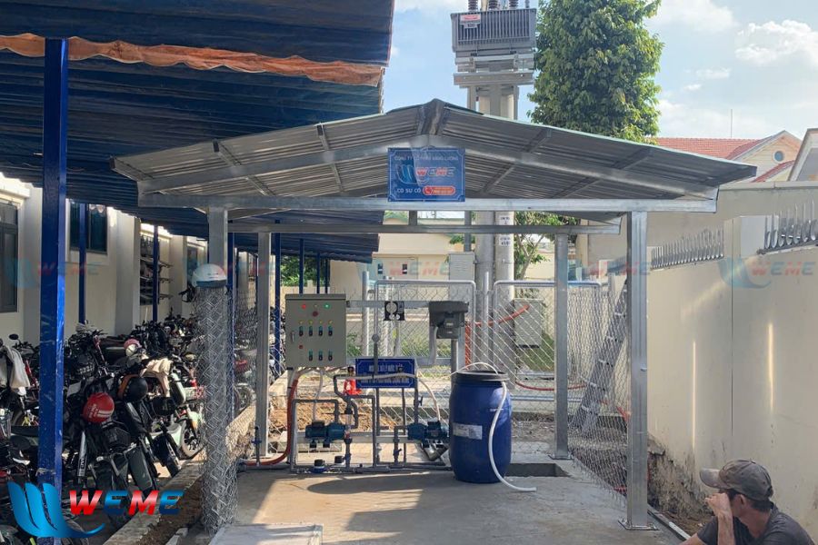Hình ảnh vị trí lắp đặt hệ thống xử lý nước thải Trảng Dài tại dự án