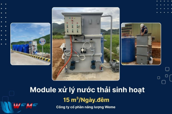Module xử lý nước thải khách sạn đặt nổi hoàn toàn
