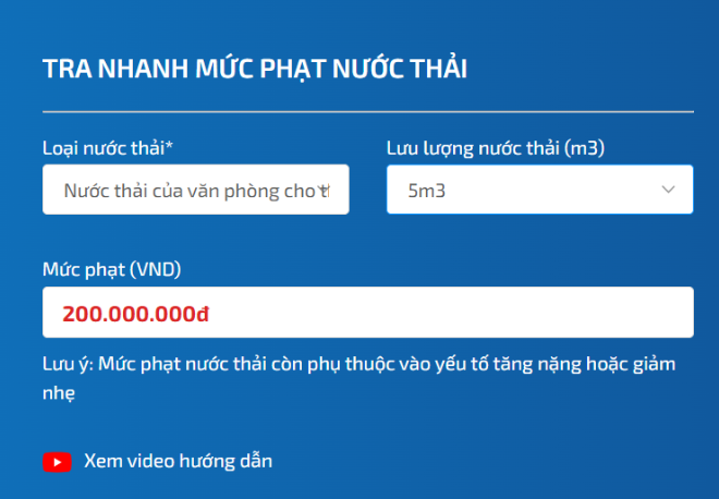 Mức phạt nước thải thường rất ít được tuyên truyền trên kênh thông tin chính thống