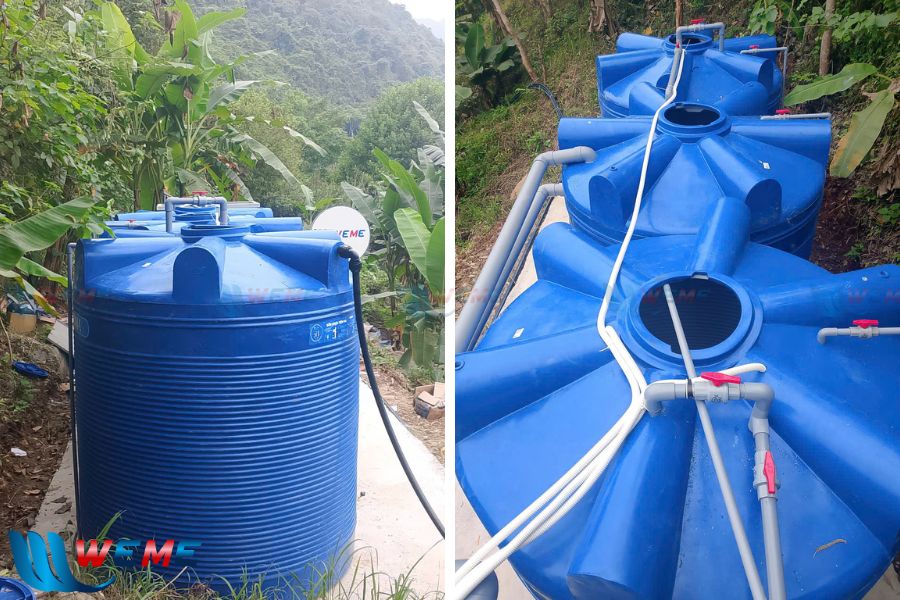 Bể xử lý nước thải hệ thống Suối Đá
