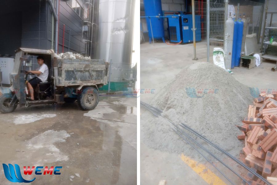 Vận chuyển vật tư đến dự án