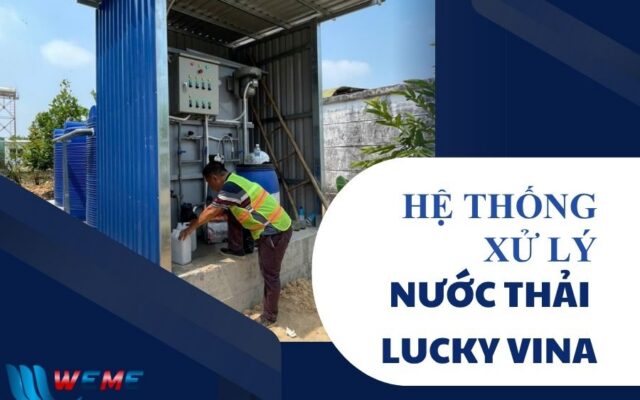 Baner hệ thống xử lý nước thải Lucky Vina